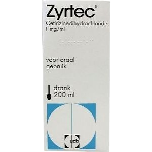 Zyrtec Syrup 200Mls